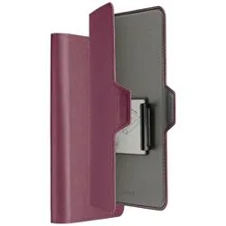 hama 00118898 Handytasche, Universal, für Handygröße 8,0 x 17,0 cm, 3 Fächer, Rot