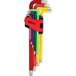 KS Tools 151.4510 XZN Winkelschraubendreher-Set 4 mm, 5 mm, 6 mm, 8 mm, 10 mm, 12 mm, 14 mm, 16 mm, 18 mm 9teilig