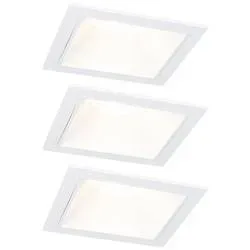 Paulmann 93126 Cole LED-Einbauleuchte 3er Set LED 6 W Weiß