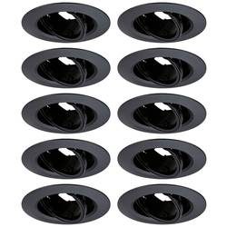 Paulmann 92117 Einbauleuchte 10er Set GU10 Schwarz