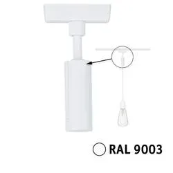 Paulmann 95655 Hochvolt-Schienensystem-Komponente Pendeladapter Signal-Weiß