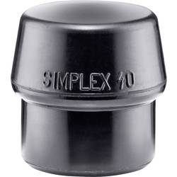 Schonhammerkopf SIMPLEX Kopf-Ø 40mm Gum.schwarz mittelh.HALDER