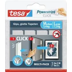 tesa Powerstrips Click Multi 6x2M8x2L