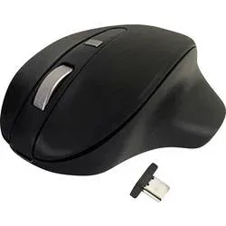 Matias M20DCBB Ergonomische Maus Kabellos Optisch Schwarz 4 Tasten 1000 dpi, 1600 dpi Ergonomisch