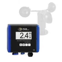 PCE Instruments Anemometer PCE-WSAC 50+ 24 |0 ... 50 m/s |24 V DC |Eingangssignal 4 ? 20mA |RS485 |Datenlogger |IP65