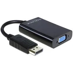 DeLock - adapterkabel dp - vga, Schwarz, One Size