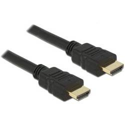 Delock HDMI Anschlusskabel HDMI-A Stecker 1.5 m Schwarz 84753 vergoldete Steckkontakte, 4K UHD, doppelt geschirmt,