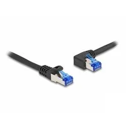 Delock 80219 RJ45 Patchkabel CAT 6a S/FTP 2.00 m Schwarz 1 St.