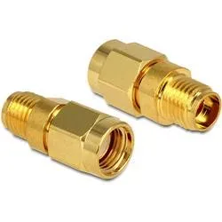 Delock 88728 88728 HF-Adapter RPSMA-Stecker - SMA-Buchse 0 mm 1 St.