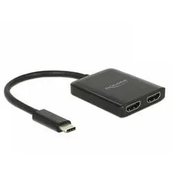 Delock 87719 HDMI-Splitter Schwarz