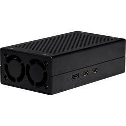 Joy-it ALU CASE for Pi5+M2 HAT / AI Kit SBC-Gehäuse Passend für (Entwicklungskits): Raspberry Pi® 5 B inkl. aktiven