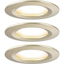Paulmann 92405 Nova Coin LED-Einbauleuchte 3er Set LED 6 W Gold (matt)