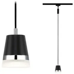 Paulmann Cone Hochvolt-Schienensystem-Leuchte, Pendelleuchte URail GU10 10 W Schwarz (matt)