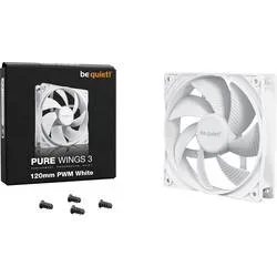 BeQuiet PURE WINGS 3 White 120mm PWM PC-Gehäuse-Lüfter Weiß (B x H x T) 120 x 25 x 120 mm