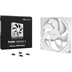 BeQuiet PURE WINGS 3 White 140mm PWM PC-Gehäuse-Lüfter Weiß (B x H x T) 140 x 25 x 140 mm