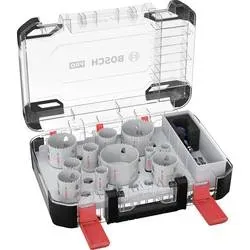 Bosch Accessories 2608594426 2608594426 Lochsägen-Set 20 mm, 22 mm, 25 mm, 32 mm, 35 mm, 40 mm, 44 mm, 51 mm, 60 mm, 68