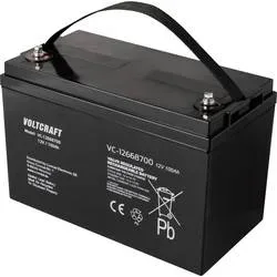 VOLTCRAFT VC-12668700 VC-16623050 Bleiakku 12 V 100 Ah Blei-Vlies (AGM) (B x H x T) 330 x 215 x 171 mm Wartungsfrei,