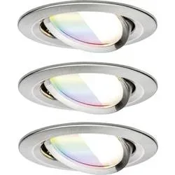 Paulmann 92434 LED-Deckenleuchte, LED-Einbauleuchte 6 W Eisen (gebürstet)