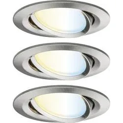 Paulmann 92441 LED-Deckenleuchte, LED-Einbauleuchte LED 6 W Eisen (gebürstet)