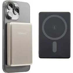 INTENSO Powerbank MW10000 10000 mAh 7344031 Magnetic Wireless champagne