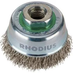Rhodius RHODIUS ETBW, 9 Stück Topfbürste 60 x 21 x M14, gewellt, TOPline, für Edelstahl, Stahl, NE-Metalle ETBW 353089 9
