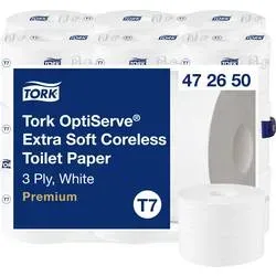 TORK Toilettenpapier T7-System Hülsenloses Toilettenpapier 3-lag T7 472650 Anzahl der Lagen: 3 lagig 18 St.