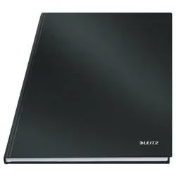 LEITZ Notizbuch Solid, Hardcover A4 46650095 liniert schwarz