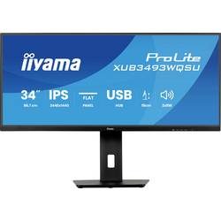 Iiyama XUB3493WQSU-B6 LCD-Monitor EEK F (A - G) 86.4 cm (34 Zoll) 3440 x 1440 Pixel 21:9 1 ms HDMI®, DisplayPort,