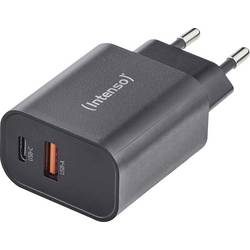 Intenso W30AC black Adapter 30 W USB-A, USB-C® Schwarz