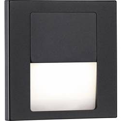 Paulmann 80001 Tsaro eckig 80x36mm Wandeinbauleuchte LED 1 W Schwarz (matt)