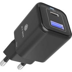 IB-PS1020-PD, 2 Port USB 20 W Schnellladegerät für Mobilgeräte, 1x Type-C® PD 3.0 Anschluss, 1x USB Type-A QC 3.0 Ans.