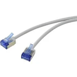 Renkforce RF-7116934 RJ45 Netzwerk Patchkabel CAT 6a U/FTP 10.00 m Grau extrem dünn 1 St.