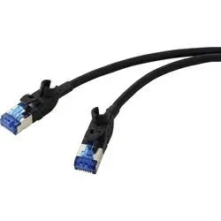 Renkforce RF-7116936 RJ45-Kupplung Patchkabel CAT 6a 0.5 m Grau (RAL 7035) 1 St.