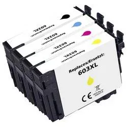 Renkforce Druckerpatrone ersetzt Epson 603XL, T03A6, T03A1, T03A2, T03A3, T03A4 Kompatibel Kombi-Pack Schwarz, Cyan,