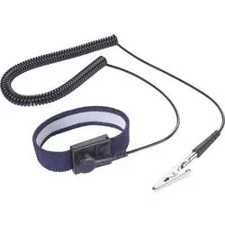 TRU COMPONENTS ESD-Handgelenkband 2.5 m Druckknopf 10 mm Bag