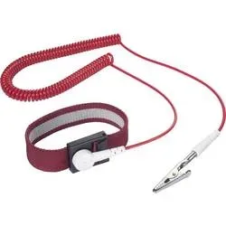 TRU COMPONENTS ESD-Handgelenkband 2.5 m Druckknopf 10 mm Bag