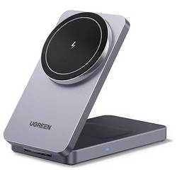 UGREEN Wireless Charger 2in1 ,20W 45056 iPhone, AirPods, Gray