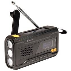 Denver SCD-2033 Notfallradio DAB+, UKW USB Akku-Ladefunktion, Handkurbel, wiederaufladbar, Powerbank-Funktion Schwarz