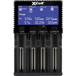 XCell Schnellladegerät LiFePO4, LiIon, NiCd, NiMH 10440, 14500, 16340, 16650, 17500, 18350, 18490, 18500, 18650, 20650,