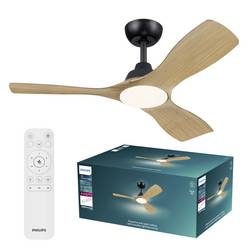 Philips LED Olas Deckenventilator 30 W mit Fernbedienung, Dimmbar