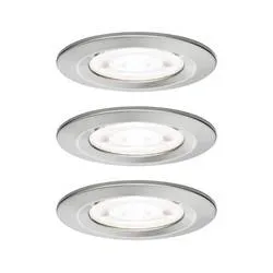 Paulmann 92338 Nova LED-Einbauleuchte GU10 4.9 W Eisen (gebürstet)