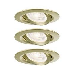 Paulmann 92419 Nova LED-Einbauleuchte GU10 4.9 W Gold (matt)