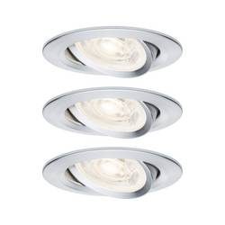 Paulmann 92273 Nova LED-Einbauleuchte LED-Modul GU10 4.9 W Aluminium (gedreht)