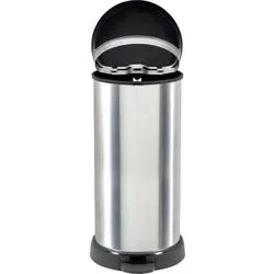 Curver E-COM - DECO 181125 Mülleimer Edelstahl Silber/Edelstahl Fuß-Tretmechanik 1 St.