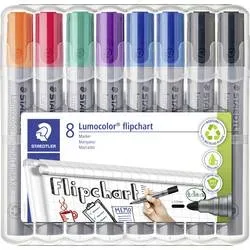 Staedtler Whiteboardmarker Lumocolor 8St Box 356 WP8 X Flipchartmarker Gelb, Orange, Rot, Violett, Blau, Grün, Braun,