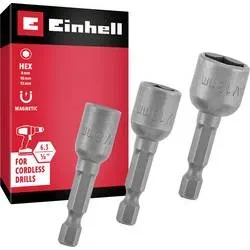 Einhell 135101 Steckschlüssel-Bit-Einsatz-Set 8 - 13 mm 1/4 (6.3 mm)