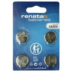 Renata Knopfzellenbox CR2016 3 V 2 St. 90 mAh Li-MnO2