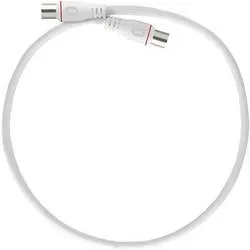 Axing Antennen, SAT Anschlusskabel [1x F-Quickstecker - 1x F-Quickstecker] 0.50 m mit Knickschutztülle Weiß