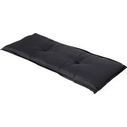 Gartenbankauflage, schwarz, 150x48 cm