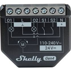 Shelly 2PM Gen4 Shelly Steuergerät Bluetooth, Wi-Fi, ZigBee